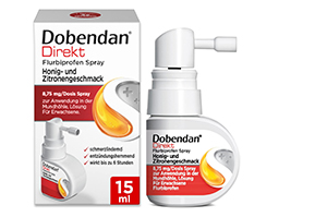 DOBENDAN Flurbiprofeno Direto Spray Mel & Limão, 15 ml