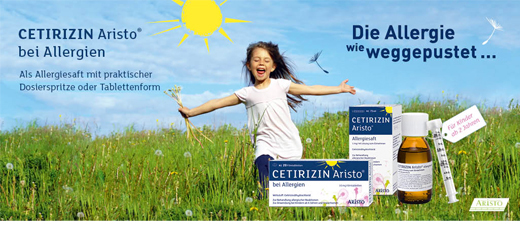 CETIRIZIN Aristo for allergies 10 mg comprimidos revestidos por película, 20 unidades