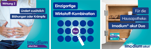 IMODIUM duo agudo 2 mg/125 mg comprimidos, 12 unid
