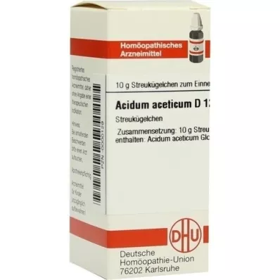 ACIDUM ACETICUM D 12 glóbulos, 10 g ACIDUM ACETICUM D 12 glóbulos, 10 g