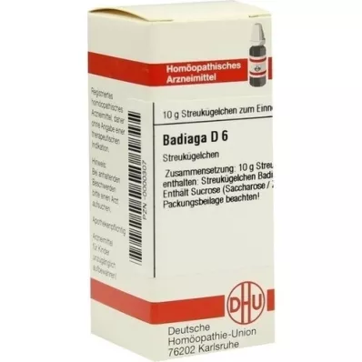 BADIAGA D 6 glóbulos, 10 g BADIAGA D 6 glóbulos, 10 g