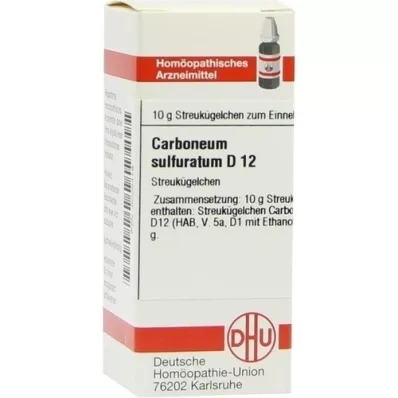 CARBONEUM SULFURATUM D 12 glóbulos, 10 g