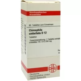 CHIMAPHILA UMBELLATA D 12 comprimidos, 80 unidades