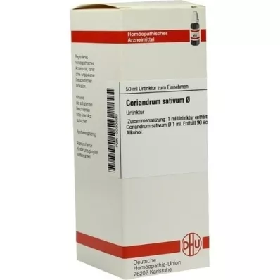 CORIANDRUM tintura mãe sativum D 1, 50 ml CORIANDRUM tintura mãe sativum D 1, 50 ml