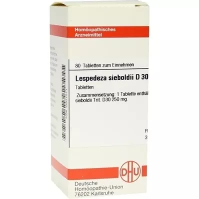 LESPEDEZA SIEBOLDII D 30 comprimidos, 80 unidades LESPEDEZA SIEBOLDII D 30 comprimidos, 80 unidades