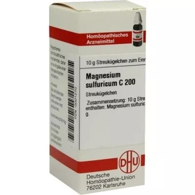 MAGNESIUM SULFURICUM Glóbulos C 200, 10 g