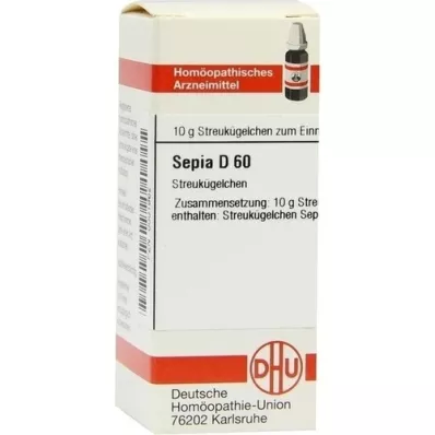 SEPIA D 60 glóbulos, 10 g SEPIA D 60 glóbulos, 10 g