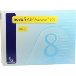 NOVOFINE Cânulas Autocover 8 mm 30 G, 100 peças