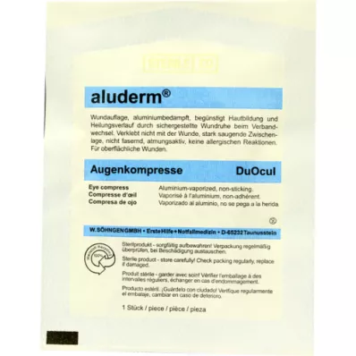 ALUDERM Compressas oculares DuOcul estéreis, 1 un