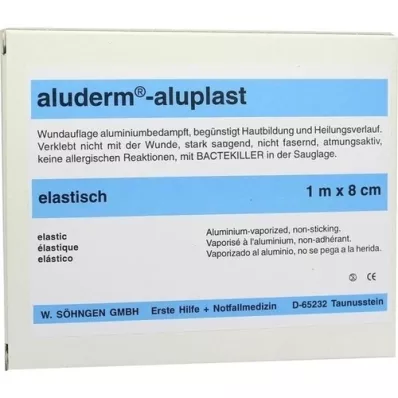 ALUDERM aluplast Wundverb.Pfl.8 cmx1 m elástico, 1 peça ALUDERM aluplast Wundverb.Pfl.8 cmx1 m elástico, 1 peça