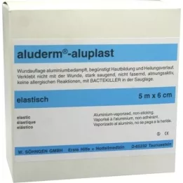 ALUDERM aluplast Wundverb.Pfl.6 cmx5 m elástico, 1 peça