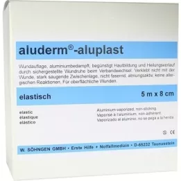 ALUDERM aluplast Wundverb.Pfl.8 cmx5 m elástico, 1 peça
