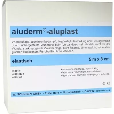 ALUDERM aluplast Wundverb.Pfl.8 cmx5 m elástico, 1 peça ALUDERM aluplast Wundverb.Pfl.8 cmx5 m elástico, 1 peça