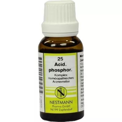 ACIDUM PHOSPHORICUM KOMPLEX Diluição No.25, 20 ml