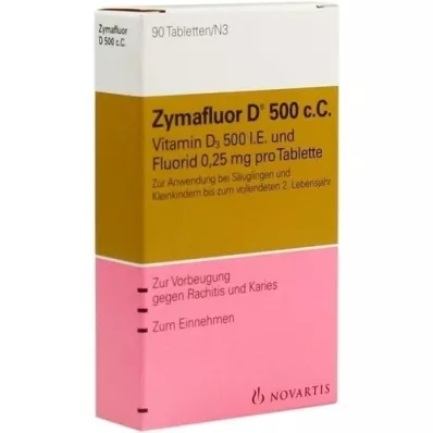 ZYMAFLUOR Comprimidos D 500 C C, 90 unidades ZYMAFLUOR Comprimidos D 500 C C, 90 unidades