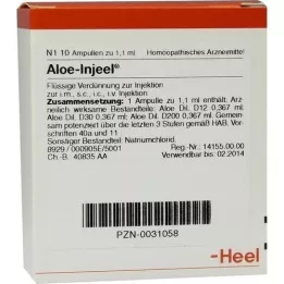 ALOE INJEEL Ampolas, 10 unidades