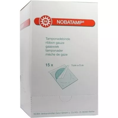 NOBATAMP-curativo de tamponamento estéril 1 cmx5 m, 15 unid NOBATAMP-curativo de tamponamento estéril 1 cmx5 m, 15 unid