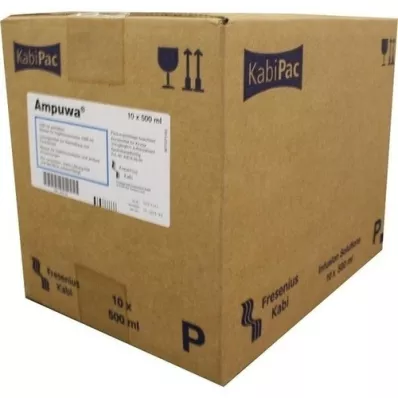 AMPUWA Frasco plástico para solução injetável/perfusão, 10X500 ml AMPUWA Frasco plástico para solução injetável/perfusão, 10X500 ml