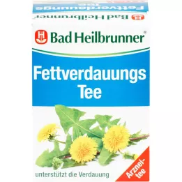 BAD HEILBRUNNER Saco de filtro de chá para digestão de gordura, 8X1,8 g