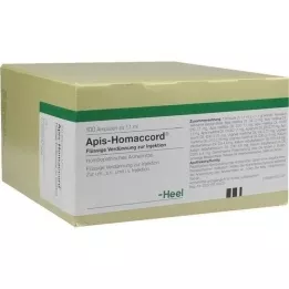 APIS HOMACCORD Ampolas, 100 unidades