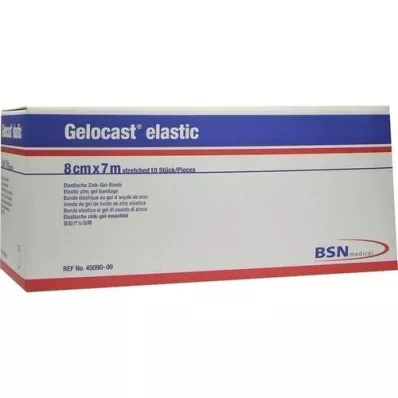 GELOCAST bandagem elástica de gel de zinco 8 cmx7 m, 10 unid GELOCAST bandagem elástica de gel de zinco 8 cmx7 m, 10 unid