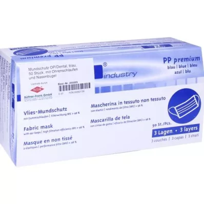 MUNDSCHUTZ OP com elástico e protetor nasal azul, 50 peças MUNDSCHUTZ OP com elástico e protetor nasal azul, 50 peças