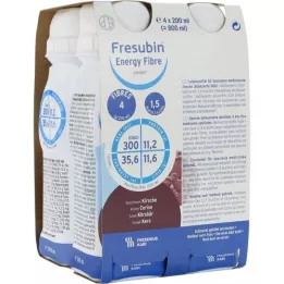 FRESUBIN ENERGY Fibra DRINK Garrafa cereja, 4X200 ml