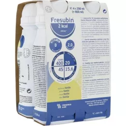 FRESUBIN 2 kcal DRINK Garrafa de baunilha, 4X200 ml