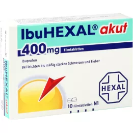 IBUHEXAL comprimidos revestidos por película agudos 400, 10 unidades