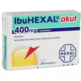 IBUHEXAL agudo 400 comprimidos revestidos por película, 20 unidades
