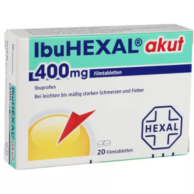 IBUHEXAL agudo 400 comprimidos revestidos por película, 20 unidades IBUHEXAL agudo 400 comprimidos revestidos por película, 20 unidades