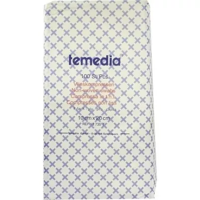 VLIESKOMPRESSEN não estéril 10x20 cm 4 dobras, 100 unid VLIESKOMPRESSEN não estéril 10x20 cm 4 dobras, 100 unid