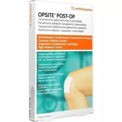 OPSITE Poste-OP Bandagem 8,5x9,5 cm, 5 unid OPSITE Poste-OP Bandagem 8,5x9,5 cm, 5 unid