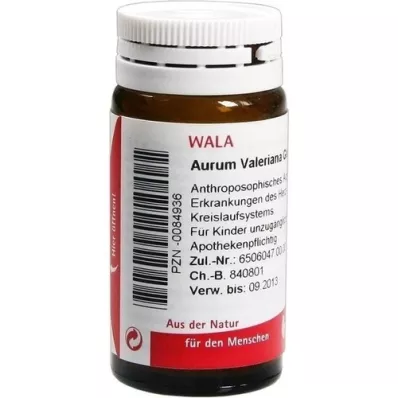 AURUM VALERIANA Globuli Velati, 20 g AURUM VALERIANA Globuli Velati, 20 g
