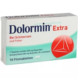 DOLORMIN comprimidos revestidos por película extras, 10 unidades