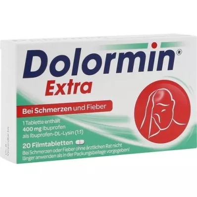 DOLORMIN comprimidos revestidos por película extras, 20 unidades DOLORMIN comprimidos revestidos por película extras, 20 unidades