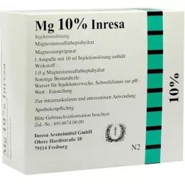 MG Solução injetável de Inresa a 10%, 10X10 ml