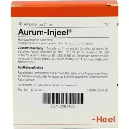 AURUM INJEEL Ampolas, 10 unidades