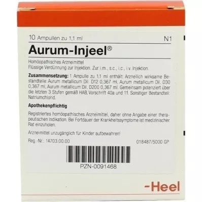 AURUM INJEEL Ampolas, 10 unidades AURUM INJEEL Ampolas, 10 unidades