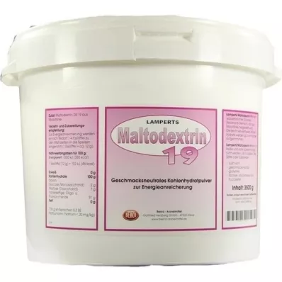 MALTODEXTRIN 19 Lamperts em pó, 3500 g
