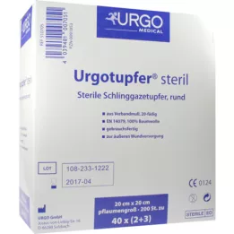 URGOTUPFER tamanho ameixa estéril 2+3, 200 unid