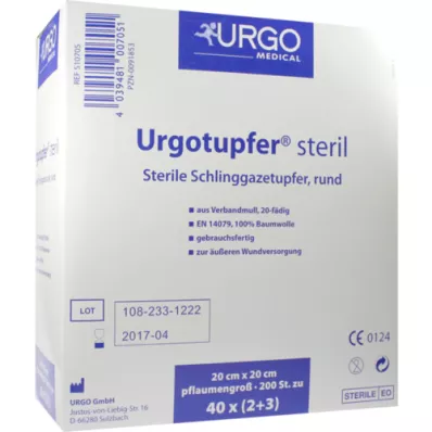 URGOTUPFER tamanho ameixa estéril 2+3, 200 unid URGOTUPFER tamanho ameixa estéril 2+3, 200 unid