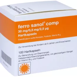 FERRO SANOL comp.Hartkaps.m.msr.überz.Pellets, 100 unid