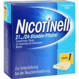 NICOTINELL 21 mg/adesivo de 24 horas 52,5 mg, 21 unidades