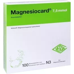 MAGNESIOCARD Comprimidos efervescentes de 7,5 mmol, 100 unidades
