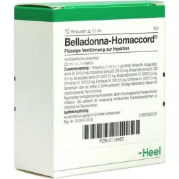 BELLADONNA HOMACCORD Ampolas, 10 unidades