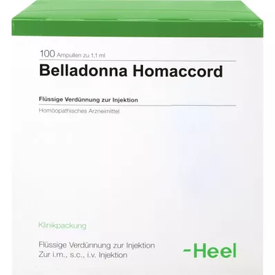BELLADONNA HOMACCORD Ampolas, 100 unidades BELLADONNA HOMACCORD Ampolas, 100 unidades