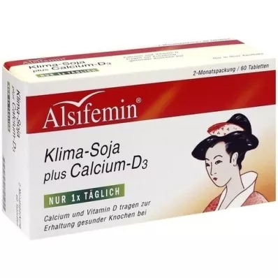 ALSIFEMIN Klima-Soja mais comprimidos de cálcio D3, 60 unidades