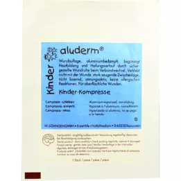 ALUDERM Compressas infantis 6x6 cm, 1 peça