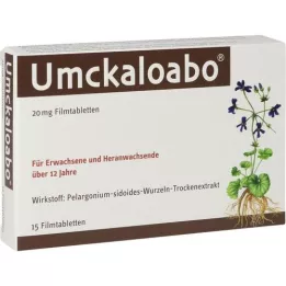 UMCKALOABO Comprimidos revestidos por película de 20 mg, 15 unidades